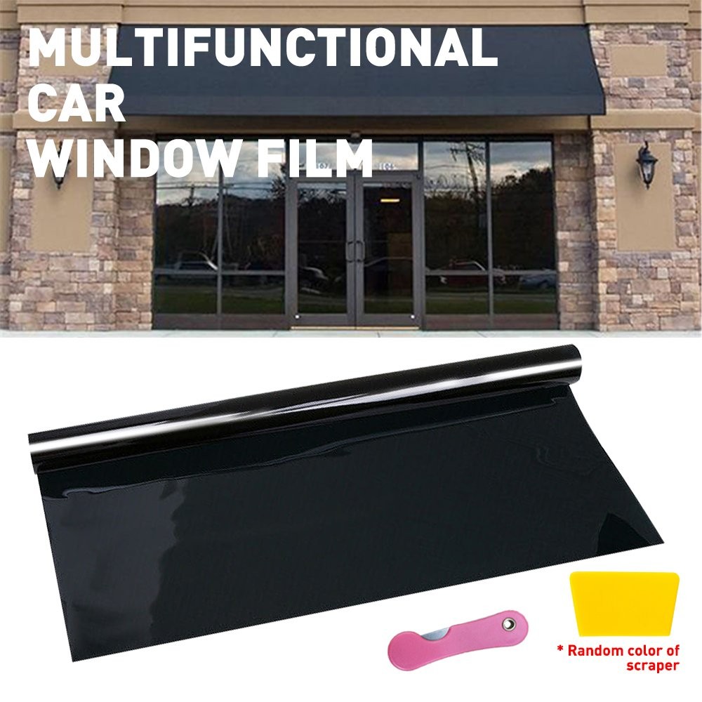 300CM Uncut Roll Window Tint Film 1% VLT 20″ x 10ft Car Home Office Glass 1-10x