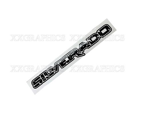 Silverado Windshield Banner Ripped Effect Decal Sticker Fits Chevrolet Chevy