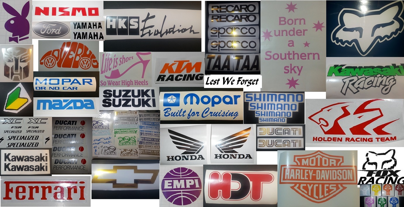 Tailgate sticker / decal 750mm x 110mm Black etc, suits Nissan NAVARA