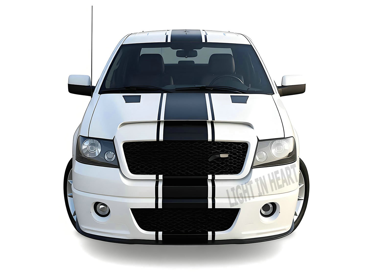 Fit For Ford F-150 Shelby Racing Stripes Pickup Truck Hood Roof Tailgate Sticker