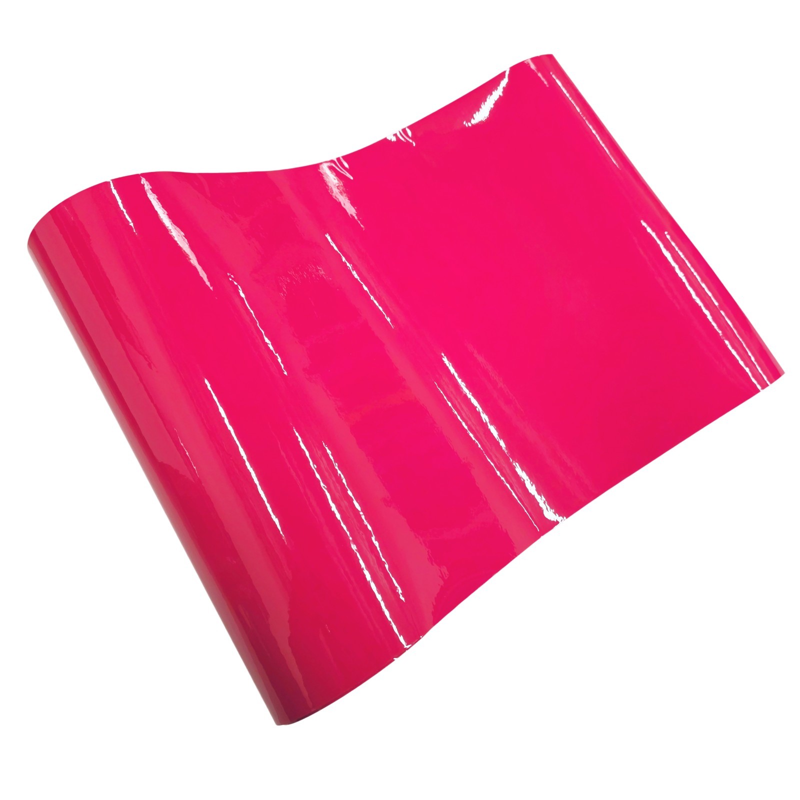High Gloss Hot Pink Magenta Vinyl Car Wrap Film Air Release Decal Sticker Roll