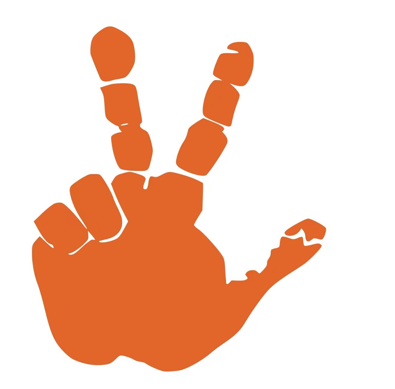 Set of Hand Wave Peace Wave Decal for Jeep Side Mirrors- Left & Right