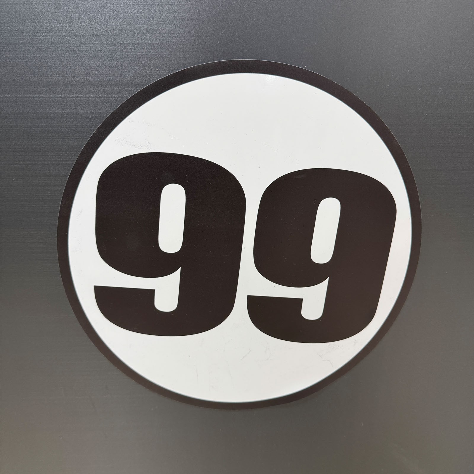 12″ Diameter Classic Circular Round Magnetic Autocross Number 99 Magnet 2pcs