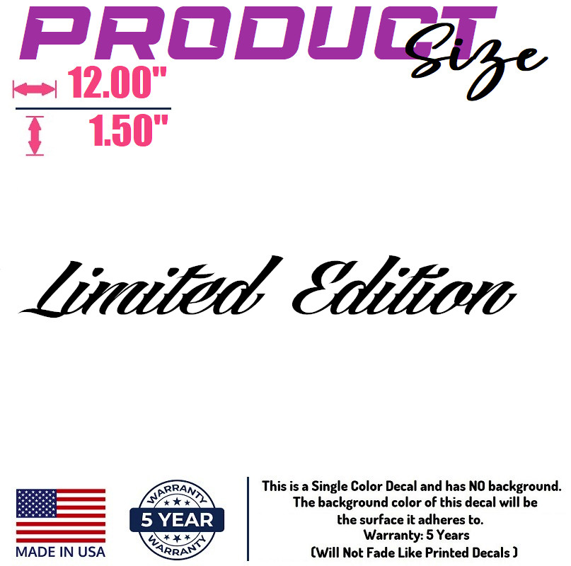 LIMITED EDITION Decal Sticker Racing Performance Sport Car Truck Emblem logo [3]