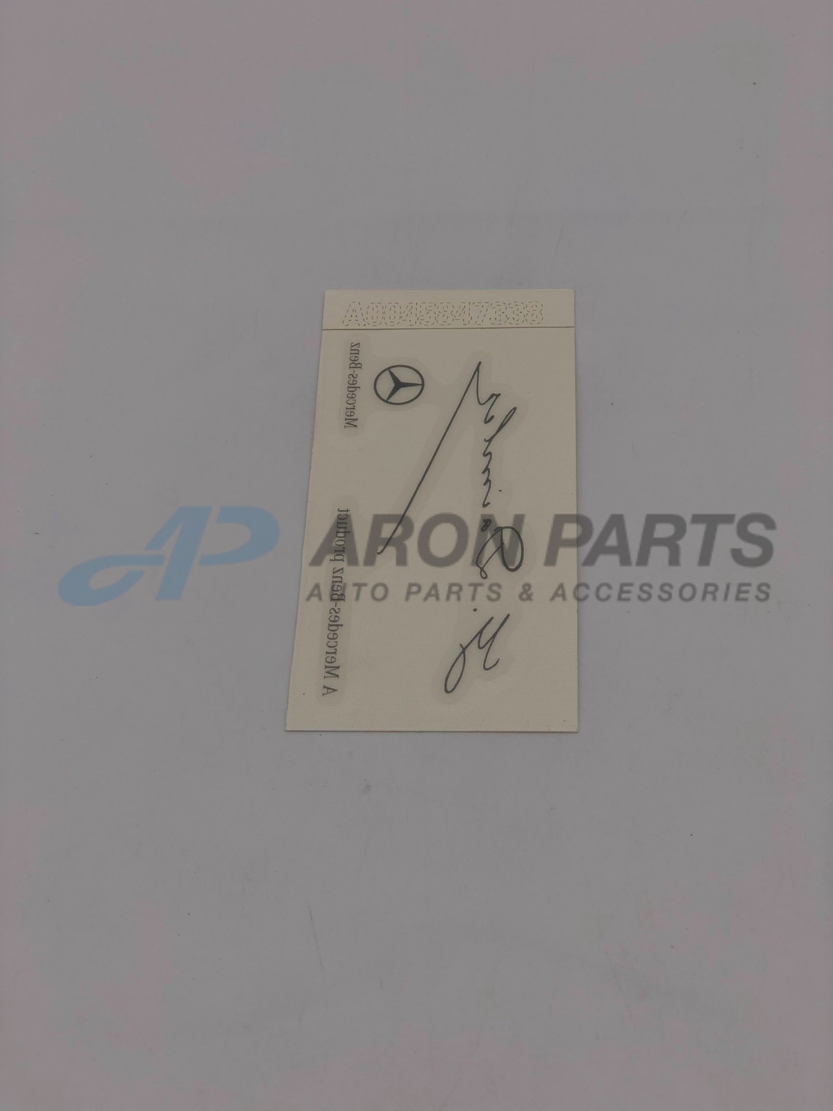 Mercedes Benz G Daimler Signed Windshield Sticker Signature Decal 0045847338