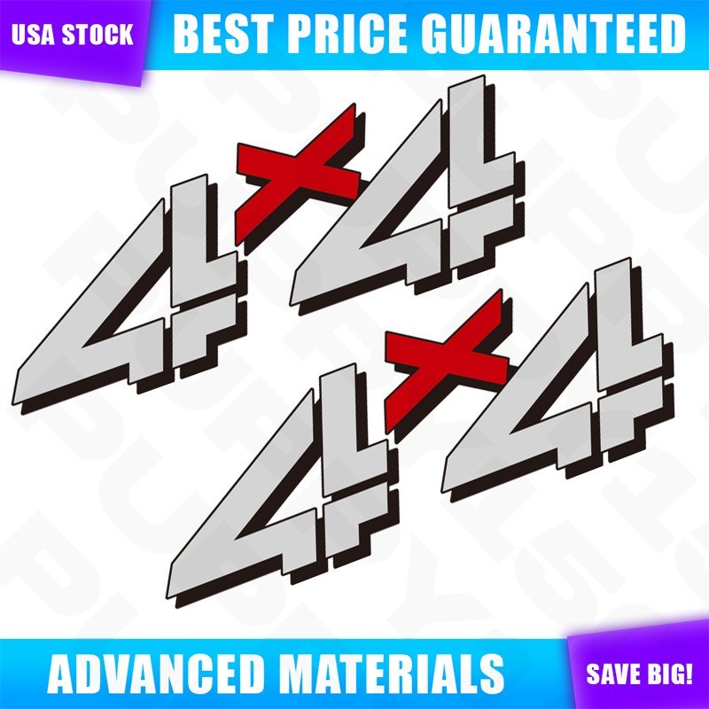 99-06 For Sierra Silverado 4×4 decals – F – bed side truck stickers 1500 2500 HD