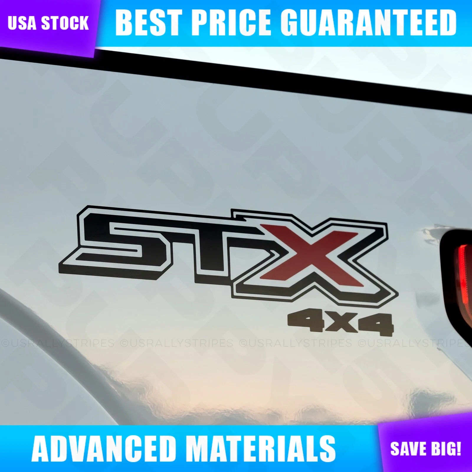 Set of 2 Decal Mods STX 4X4 Decals Stickers For F-150 2019-2020 Side Graphics