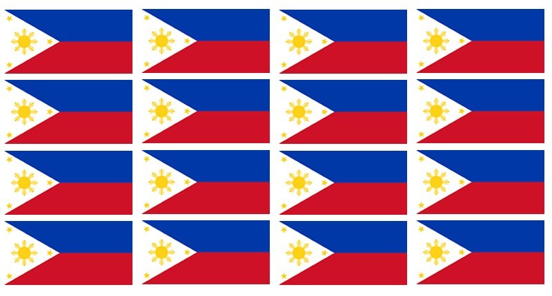 12Pcs Philippines World Country Flags Vinyl Sticker Decals – 2″ Each