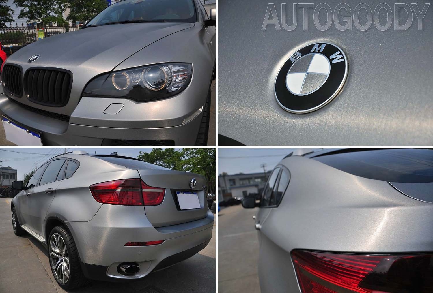 12″ x 60″ Silver Brushed Aluminum Vinyl Film Wrap Sticker Decal Air Bubble Free