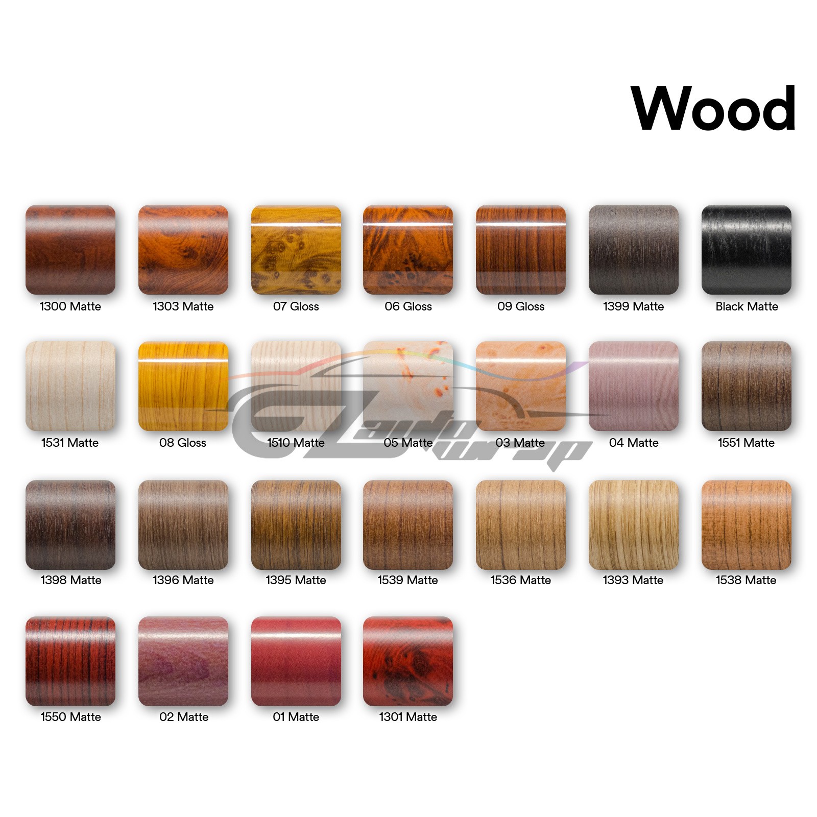 *Wood Grain Teak Oak Cherry Ebony Vinyl Wrap Sticker Dash Trim Air Bubble Free