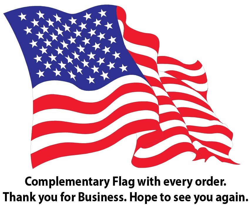 Freedom American Flag isn’t never given it is earned Large Decal 36″ x 10.5″