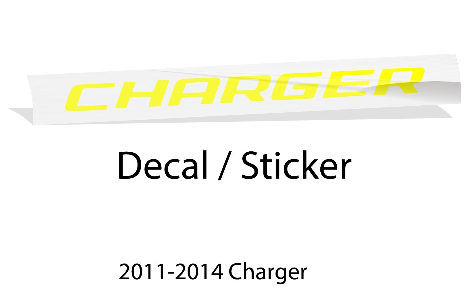 CHARGER Dash Emblem Lettering Overlay Decal Sticker for 2011-2014 Dodge Charger