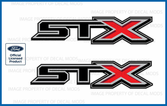 set (2x) 2015 – 2021 Ford F150 STX decals stickers side graphics (non 4×4) FH2A5