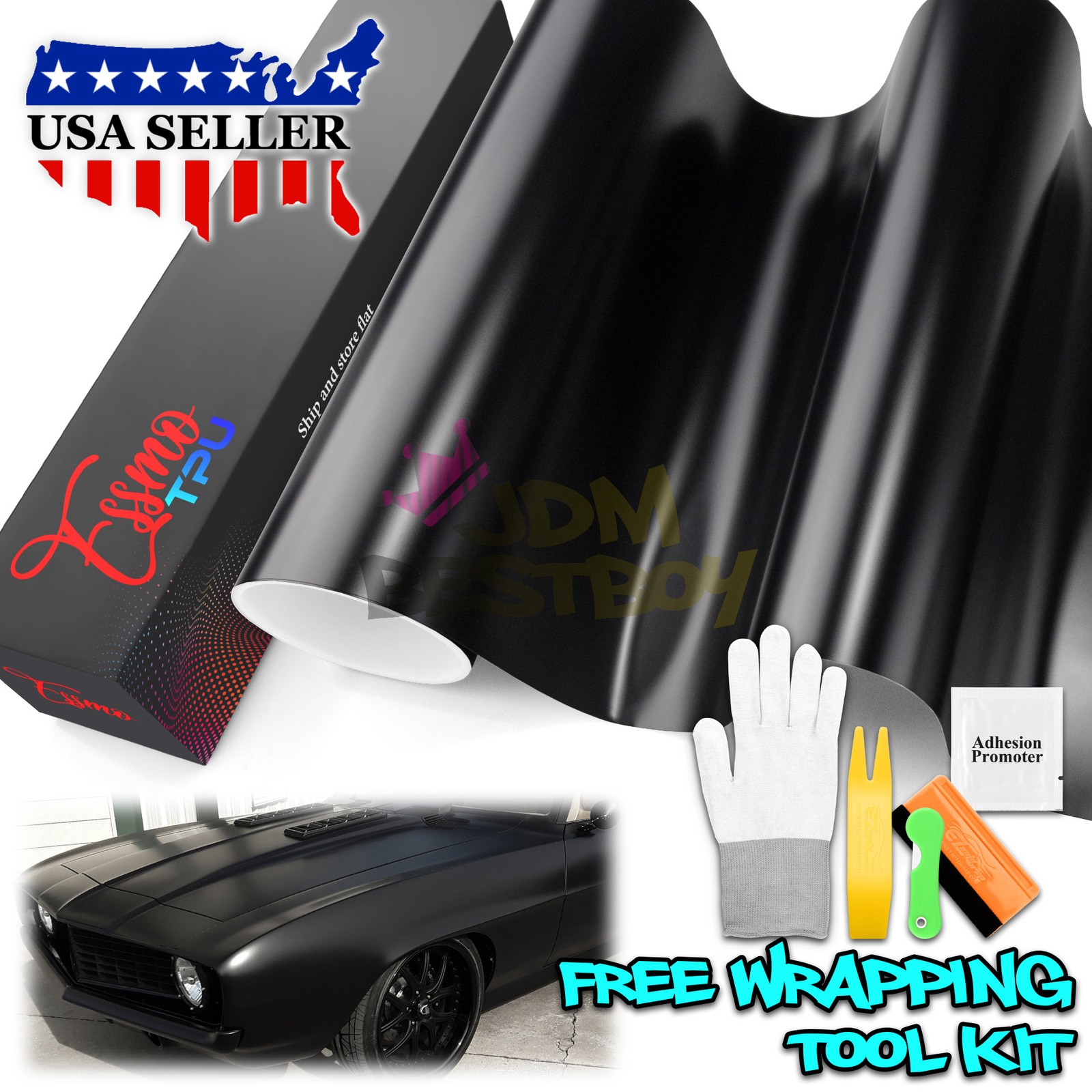PPF Color TPU Black Satin Paint Protection Film Vinyl Scratch Resistant Shield