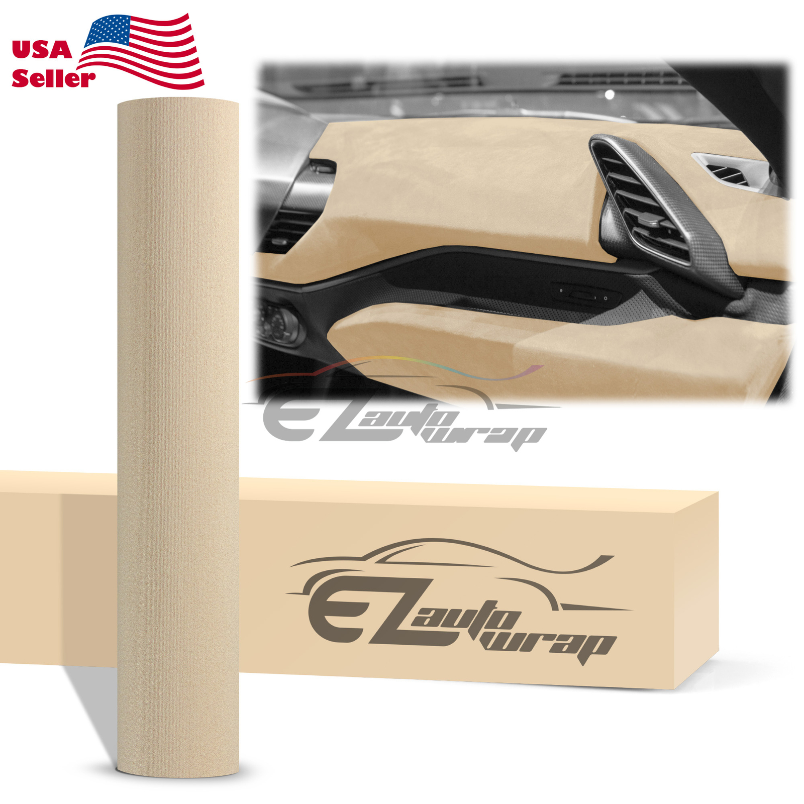 Velvet Stretchable Suede Textured Car Vinyl Wrap Sticker Decal Sheet Film DIY