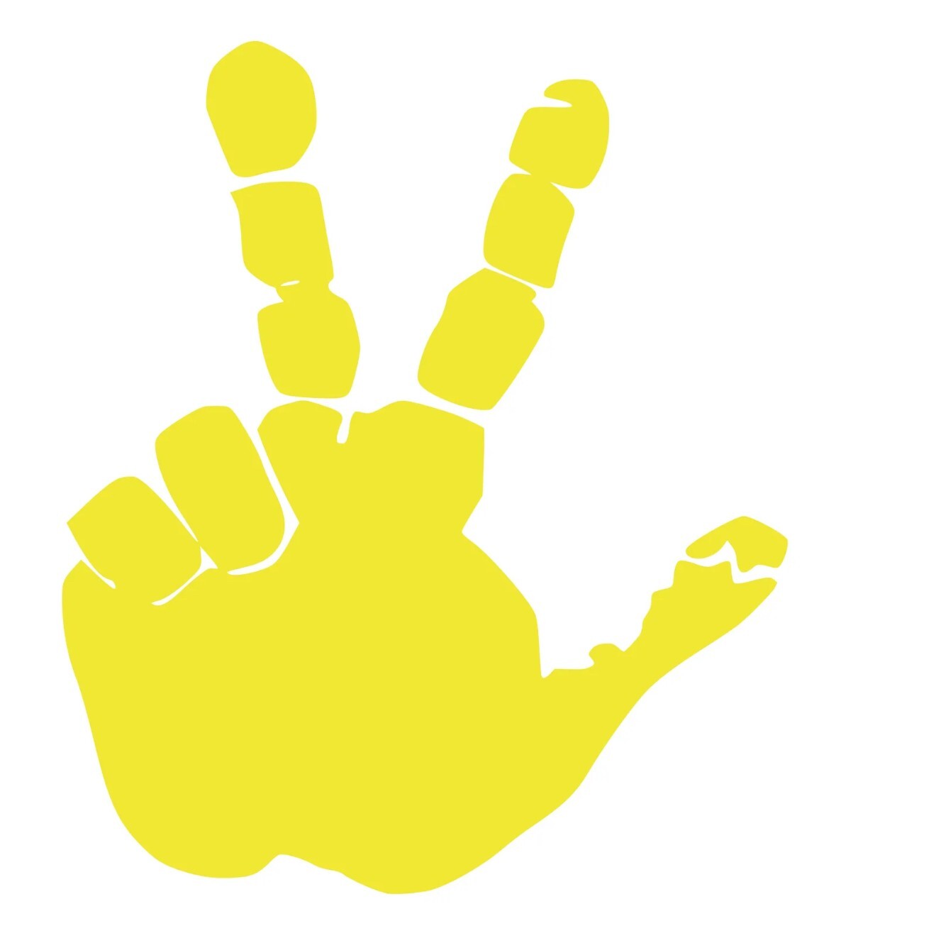 Set of Hand Wave Peace Wave Decal for Jeep Side Mirrors- Left & Right