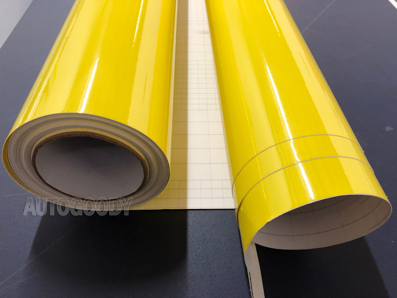 24″ x 60″ Super Gloss Yellow Vinyl Film Wrap Sticker Air Bubble Free 2ft x 5ft
