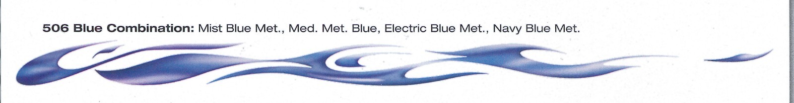 automotive decorative graphics Red Hot SM small Blue combination