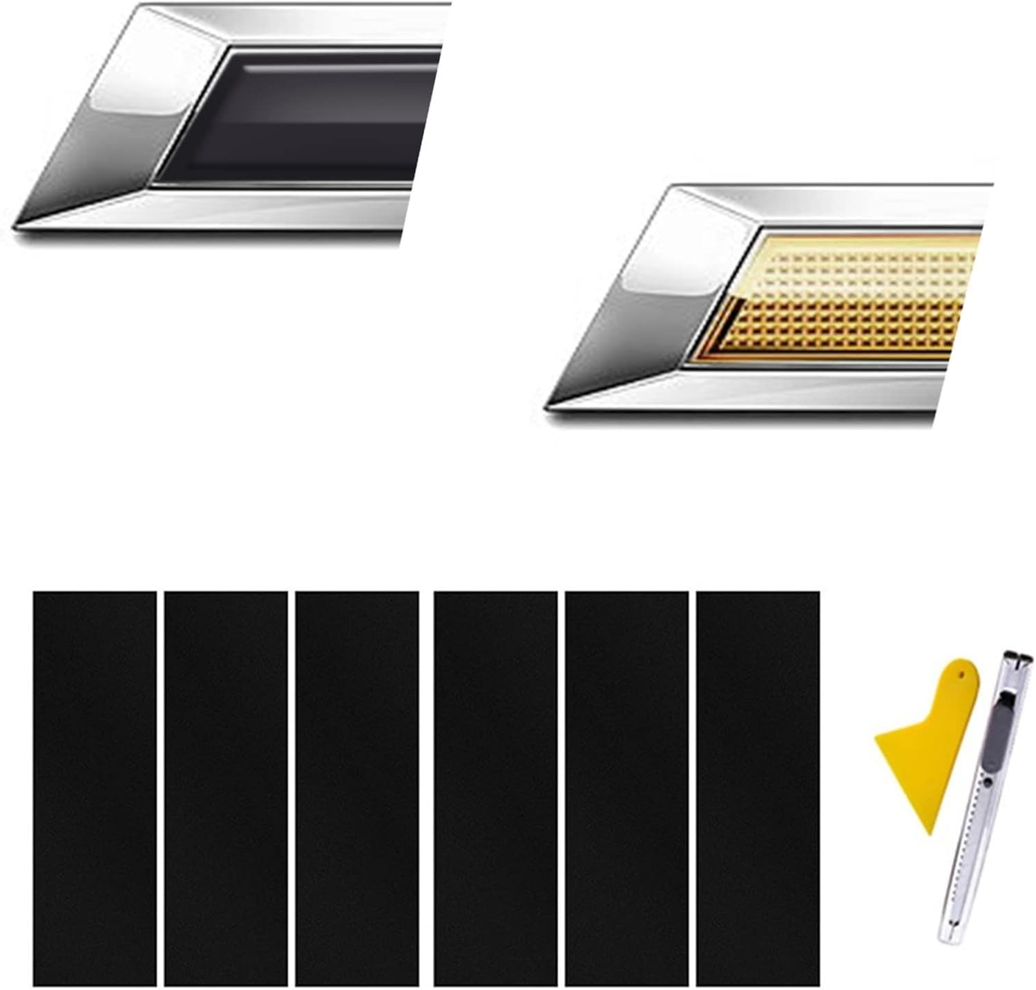 High-Quality 6PCS Waterproof Chevy Bowtie Logo Overlays – Easy DIY Installation
