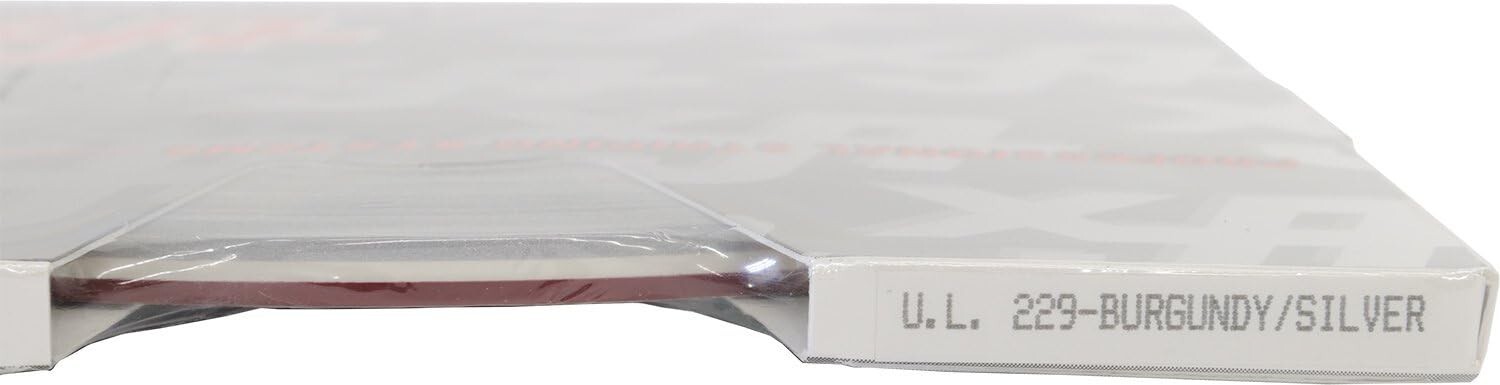 Universal 3/16″ 2-Color Pinstripe(Ultra Lite) 0216229 – Burgundy/Silver Metallic