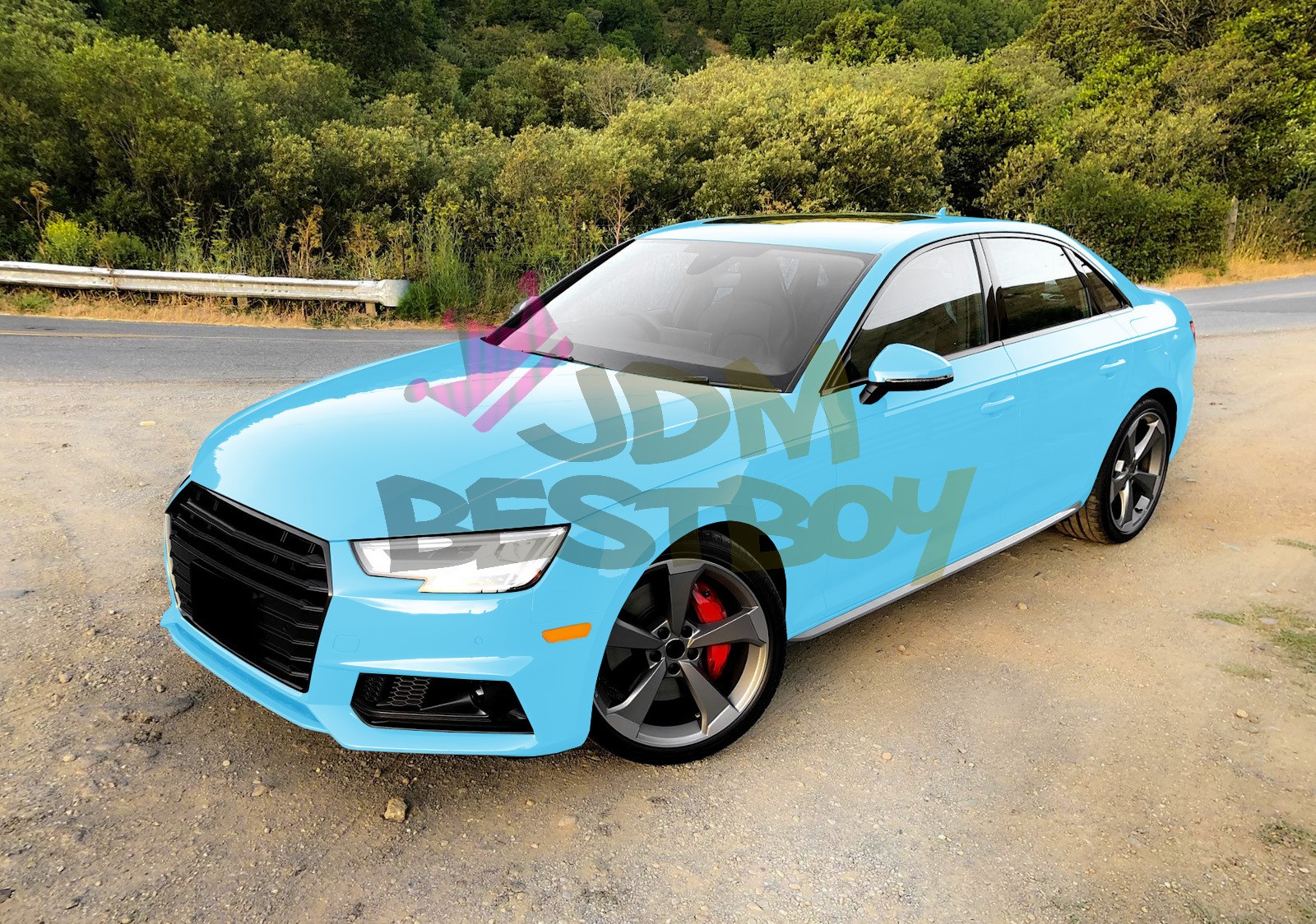 Color PPF Paint Protection Film Gloss Light Blue Car Paint Scratch Shield Wrap