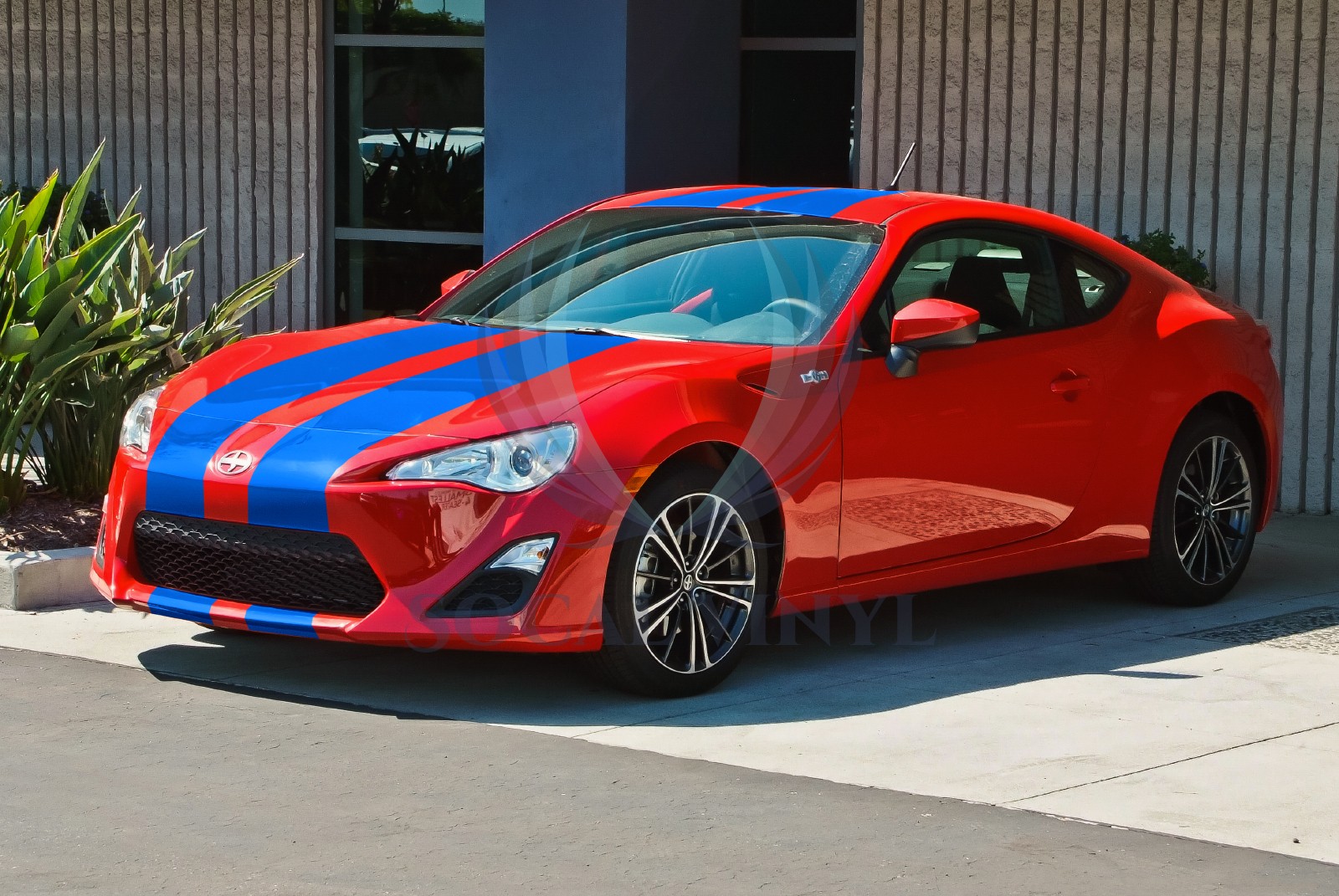 Gloss Color Racing Stripes Vinyl Wrap Decal For Scion Toyota FRS 25FT / 50FT