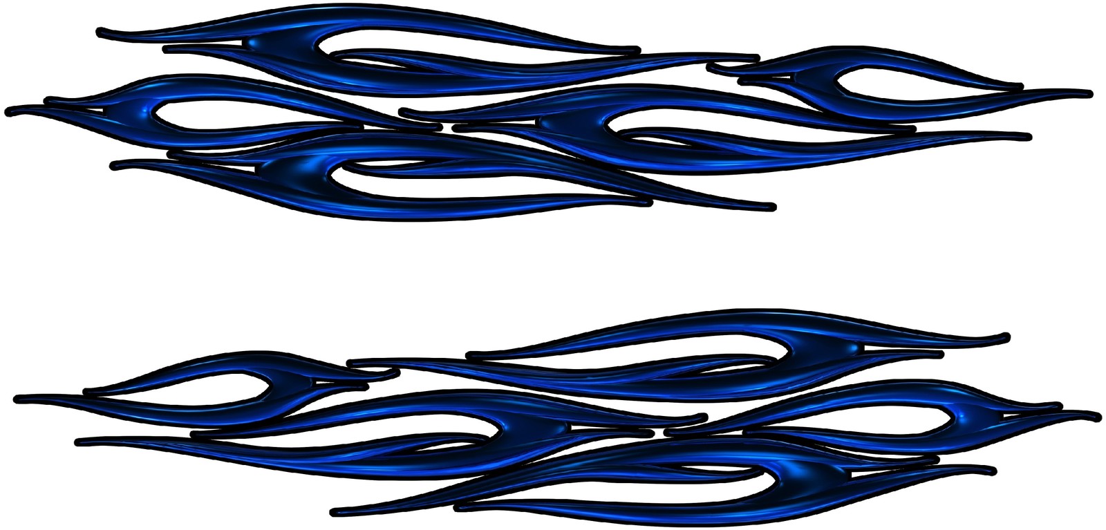 Boat Car Truck Trailer Motorcycle Graphics Decal Vinyl Stickers Flames 24″