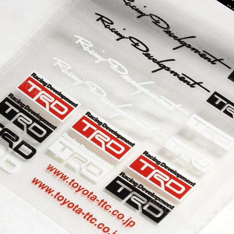 Small Reflective Decal Sticker Set Window Vinyl Fit Auto For JDM TRD Sport New