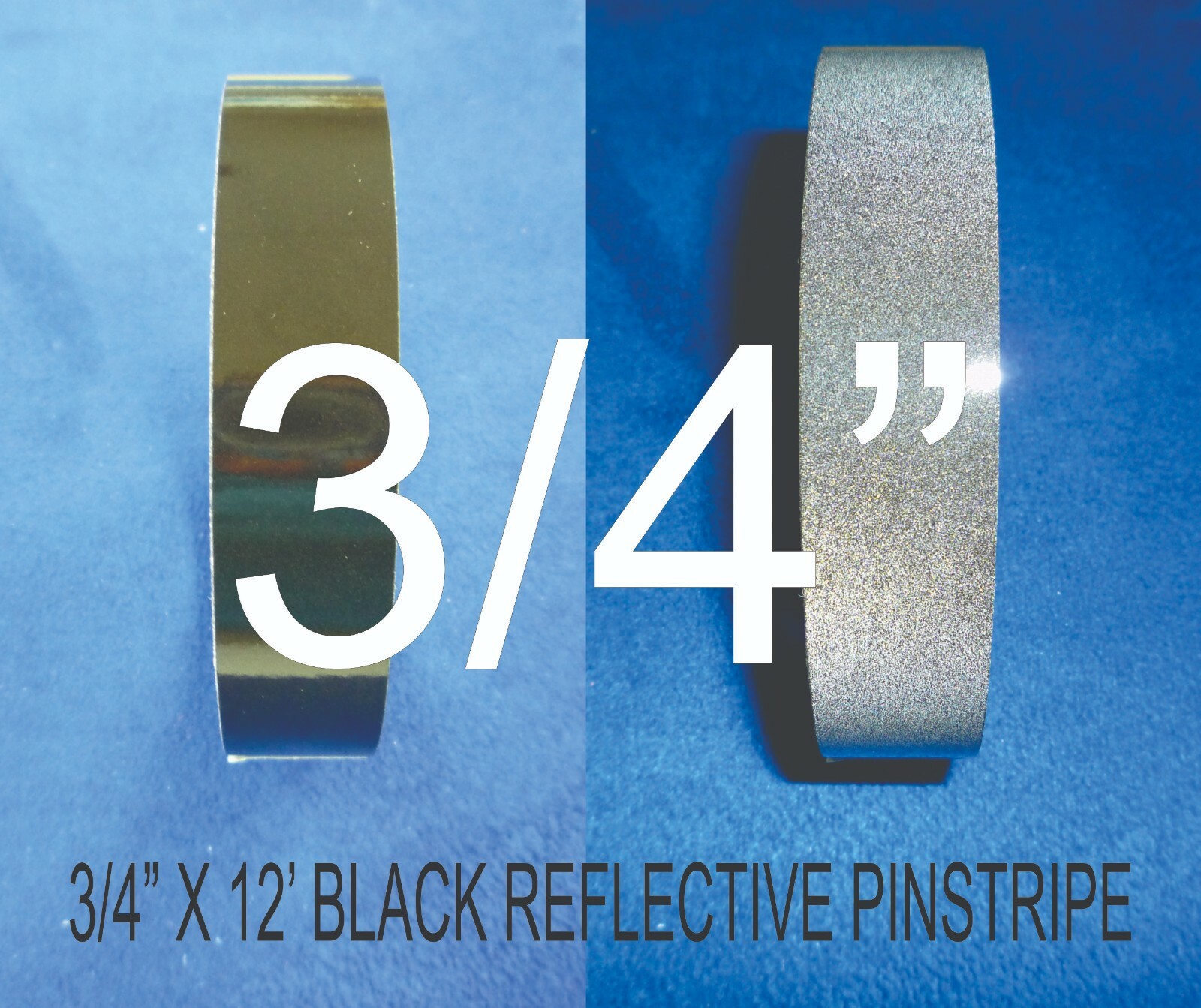 12 FT Genuine 3M 5100R-85 Black Reflective Tape – Select your width
