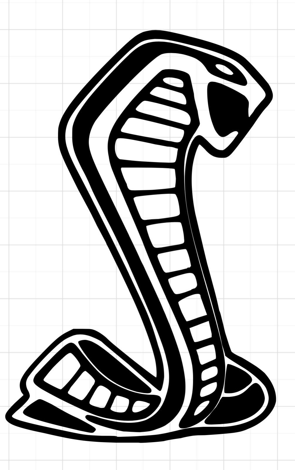 Shelby GT350 Snake Cobra  Logo Vinyl Sticker Decal Ford Mustang various sizes