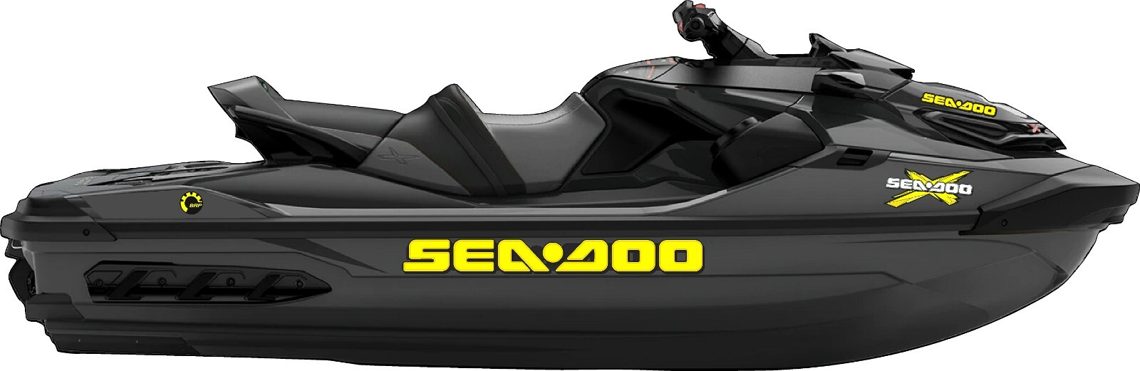 SEA-DOO Logo / YELLOW / 34″ Vinyl Personal Watercraft Replacement Bonus Decals