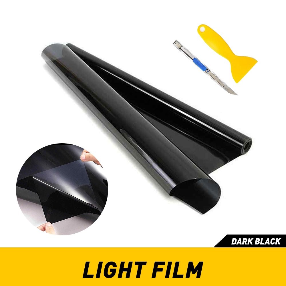 x 12″ 72″/48” Smoke Gloss Headlight Taillight Light Fog Tint Film Vinyl Decals
