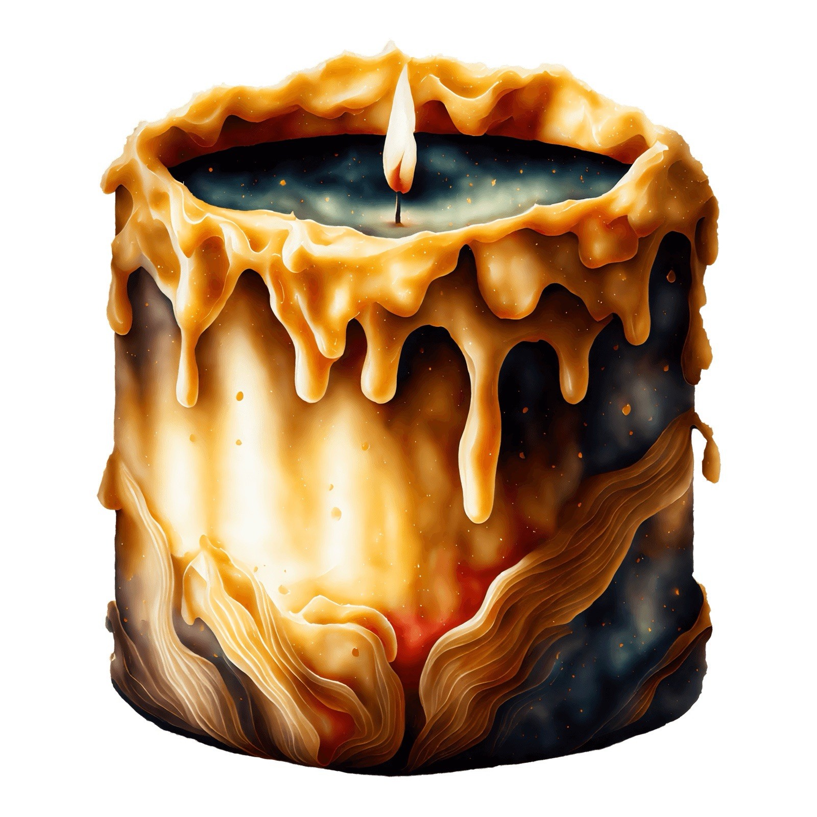 Halloween Sticker (3 Inch) Light Up Your Night With This Spooky Candle !