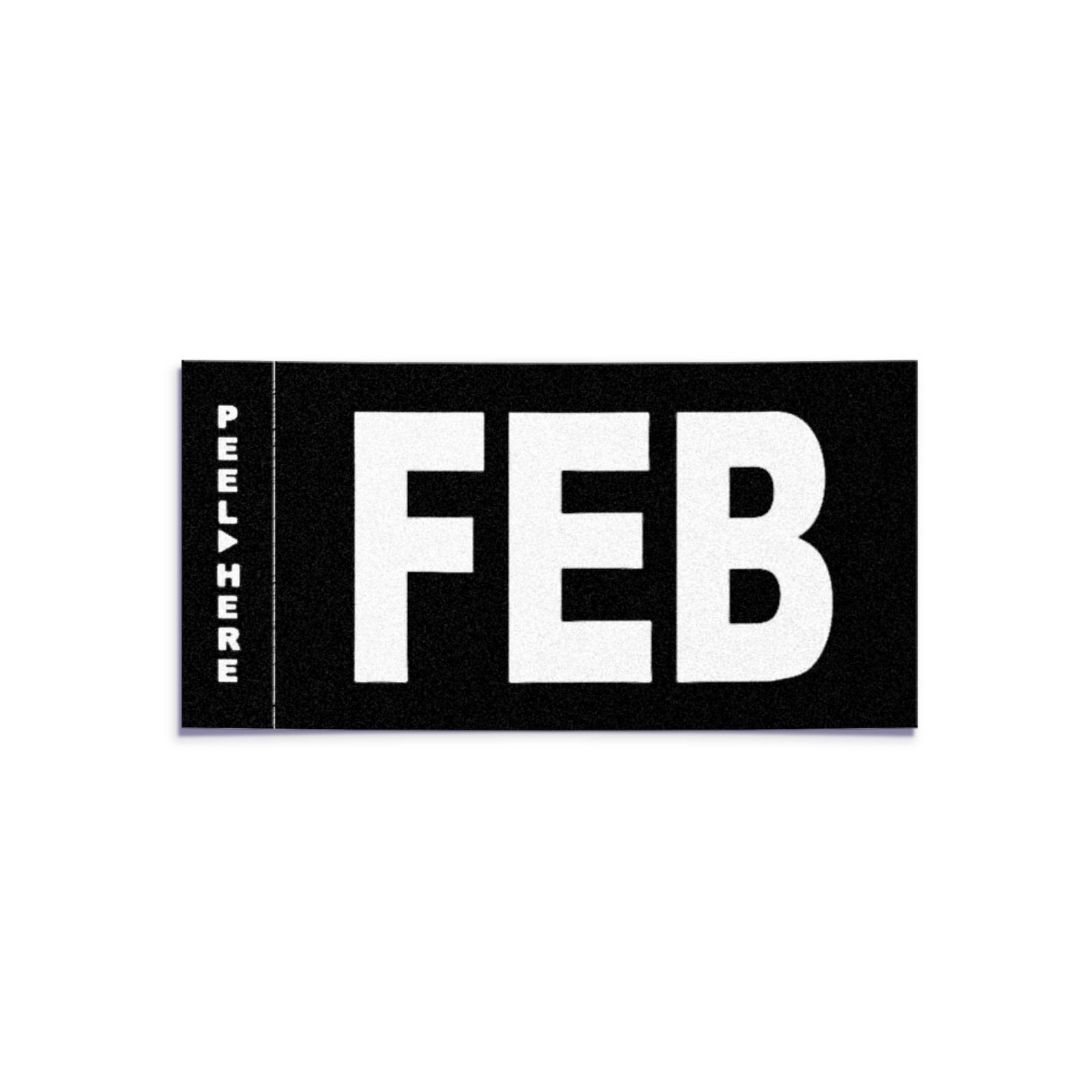 FEBRUARY – California License Plate – Legacy Black White Month Sticker – DMV Tag