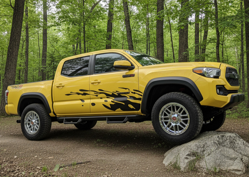 MUD SPLASH Vinyl Decal Graphics Left & Right Side Set – 85″x23″ Off-road trucks