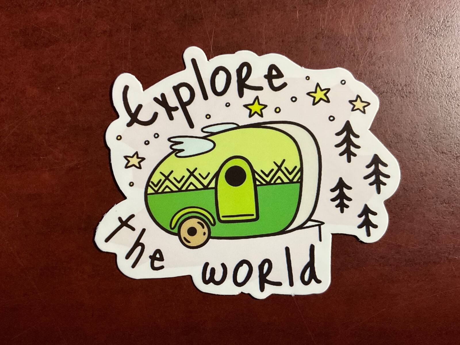 Motorcycle Sticker for Helmets or toolbox #5,125 Camping Outdoorsy Hiking