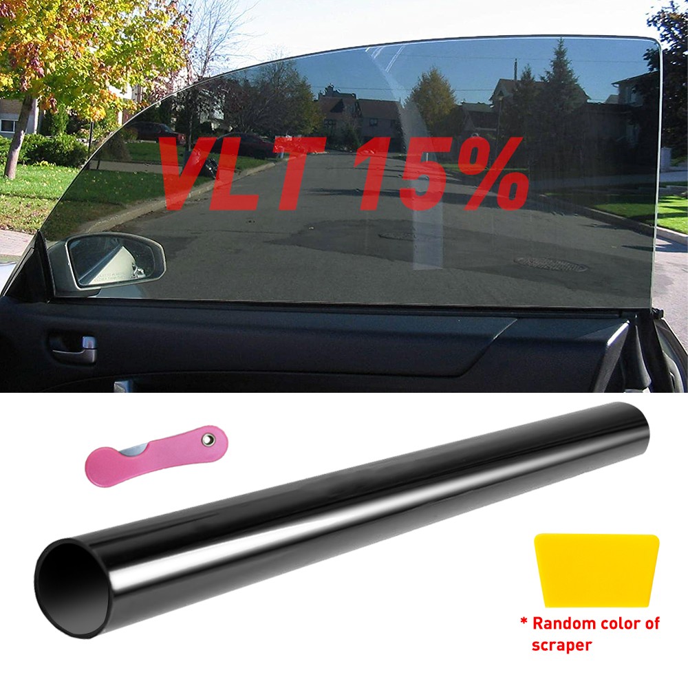 1-10 Uncut Roll Window Tint Film 15% VLT 20″ x 10′ ft Feet Car Home Office Glass