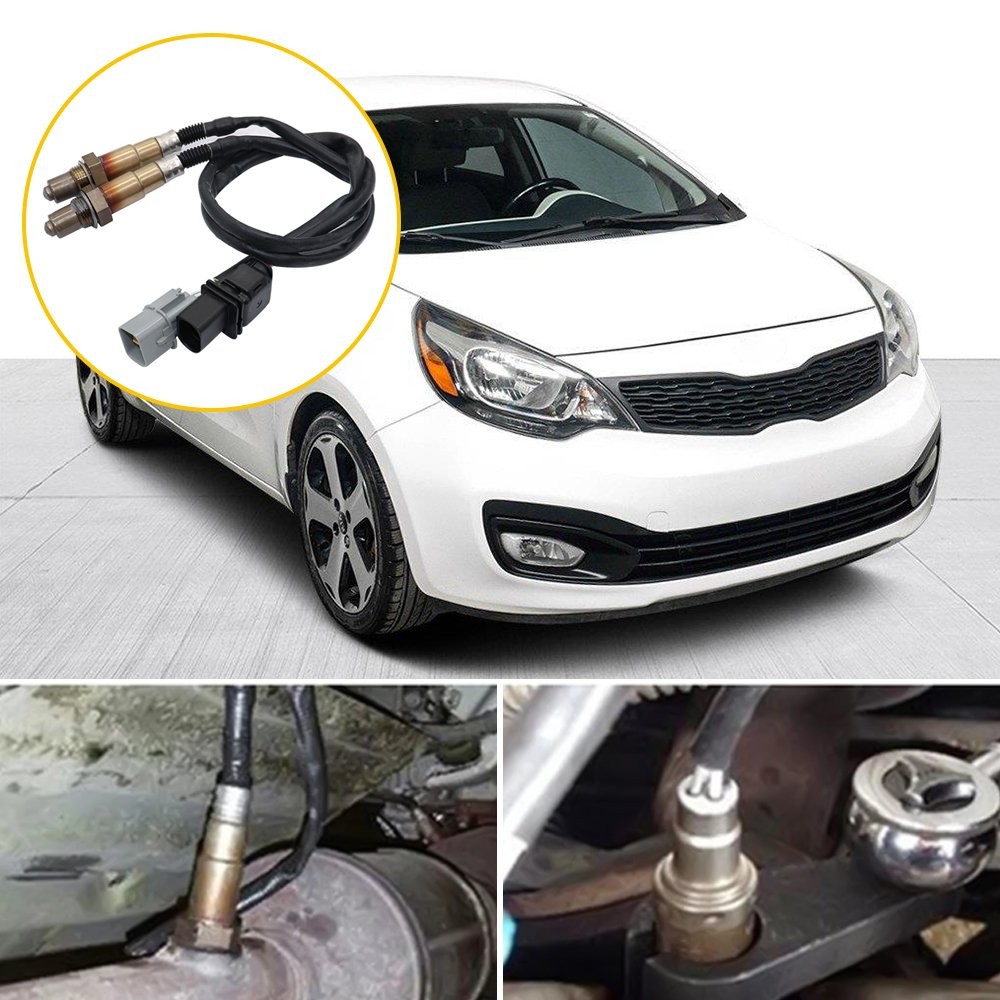 1/2Set Up+Downstream Oxygen Sensor Fits 2012-2014 Kia Rio 2012-2015 Kia Soul 1.6