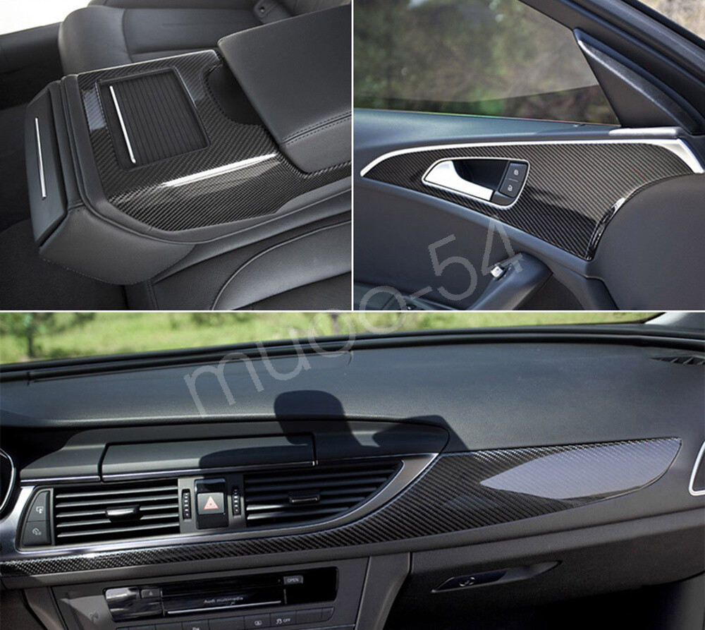 5D Carbon Fiber Texture Sheet Car Auto Interior Trim Vinyl Film Wrap Sticker 2x