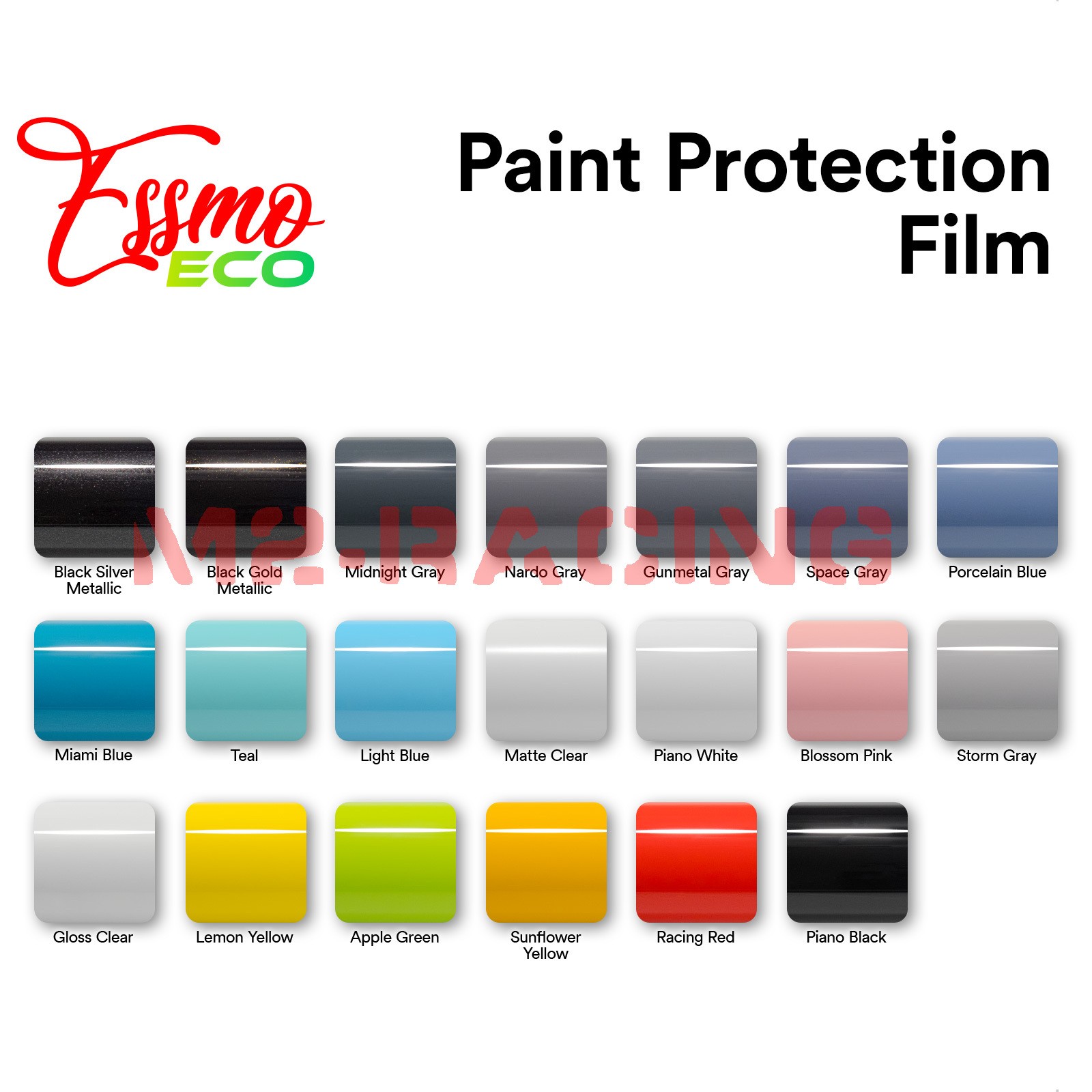 2pcs 4″x8″ Sample PPF Paint Protection Gloss Lemon Yellow Invisible Scratch Free
