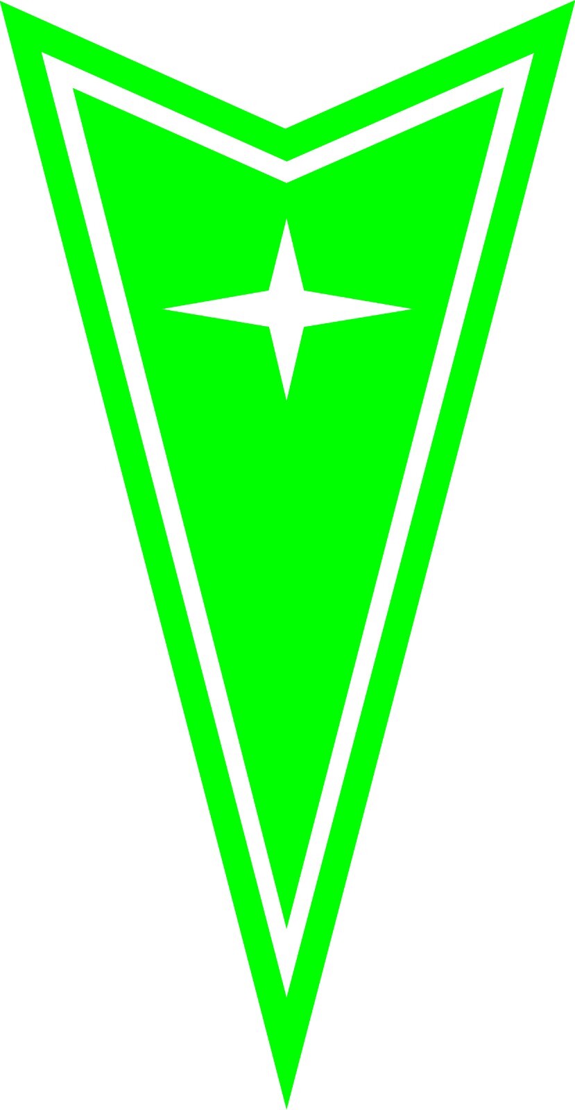 Pontiac Badge Emblem Logo Vinyl Decal Multiple Colors and Sizes