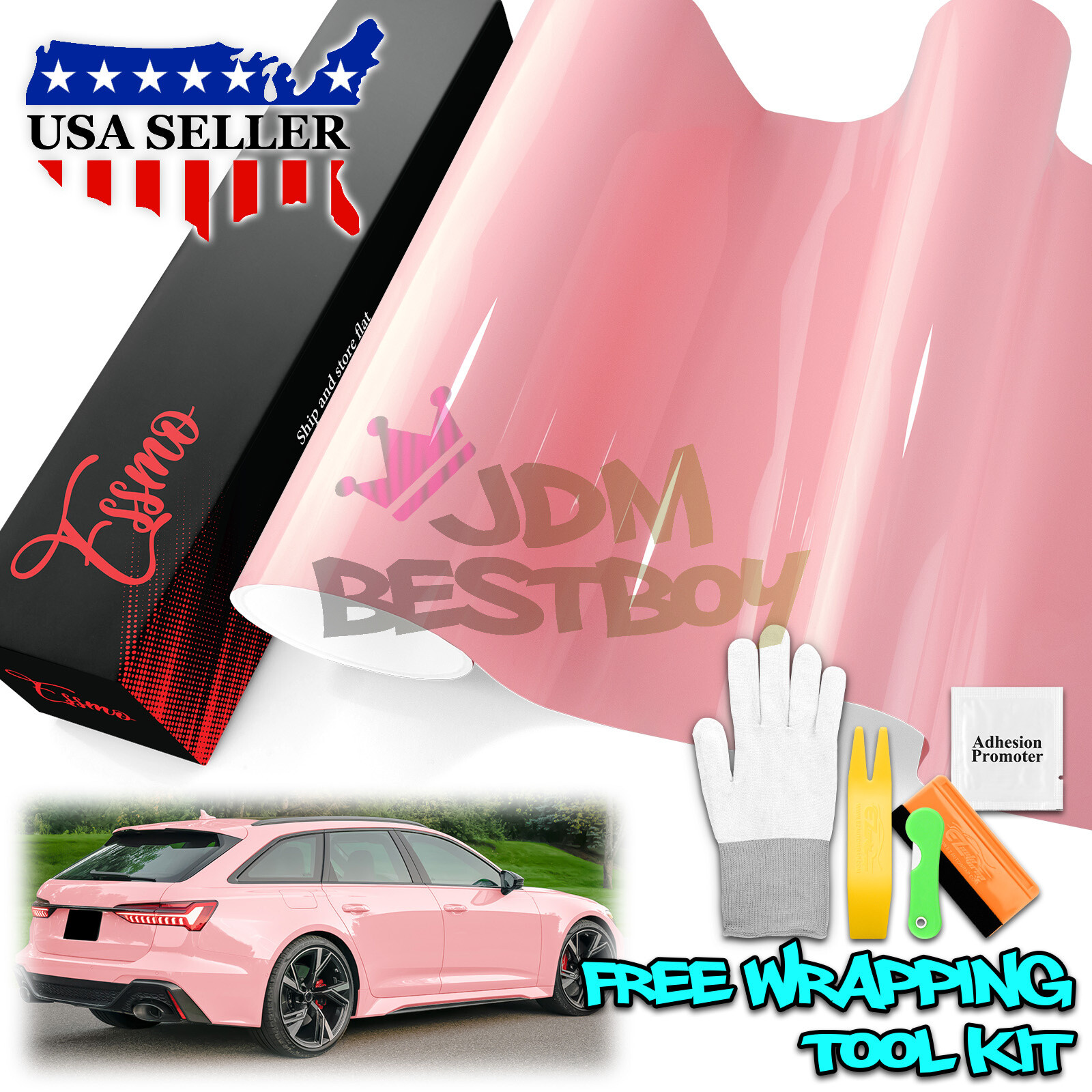 Color PPF Paint Protection Film Gloss Blossom Pink Car Paint Scratch Shield Wrap