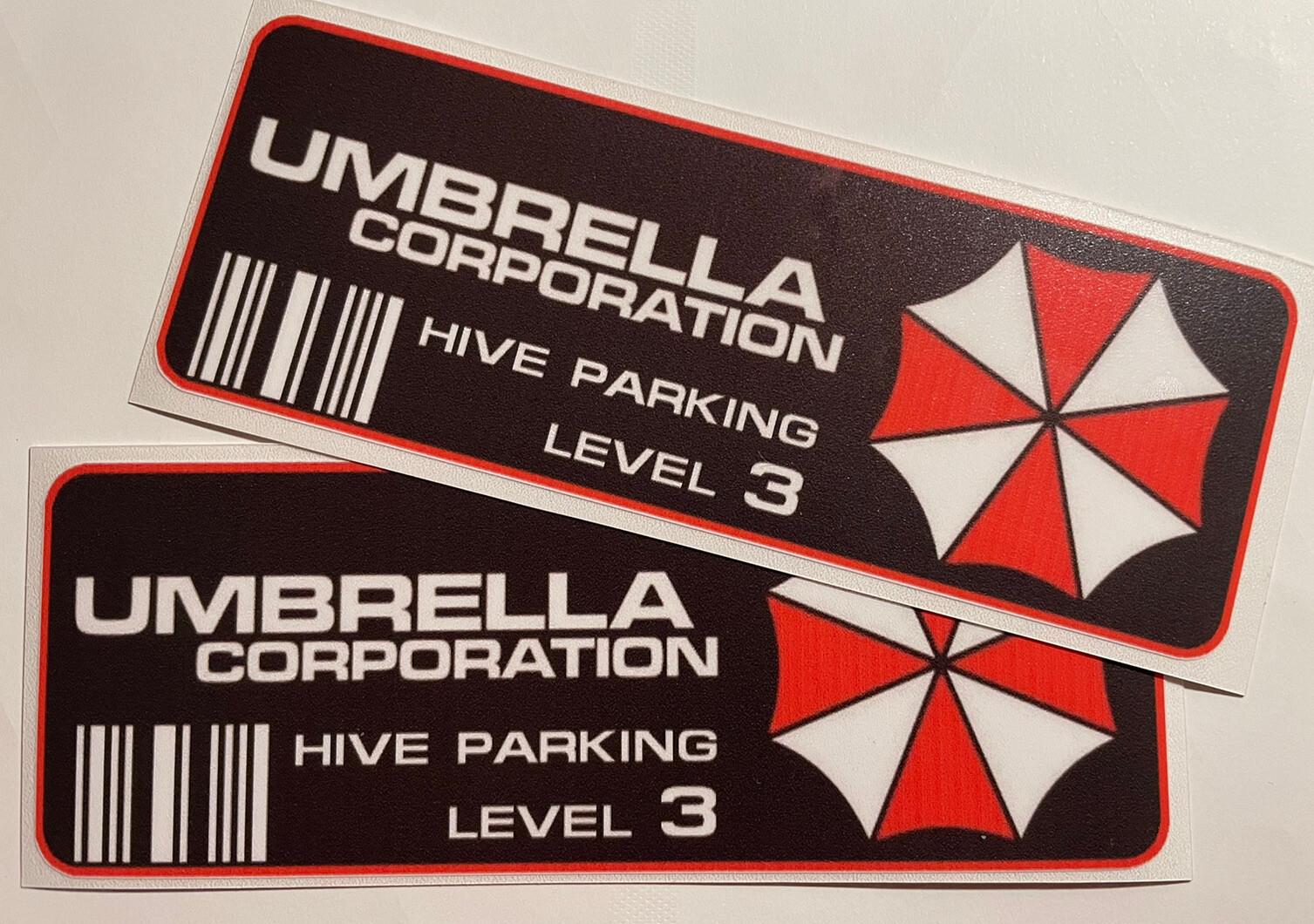 Pair Umbrella Corporation Hive Parking Sticker Multicolor Decal Adhesive zombie