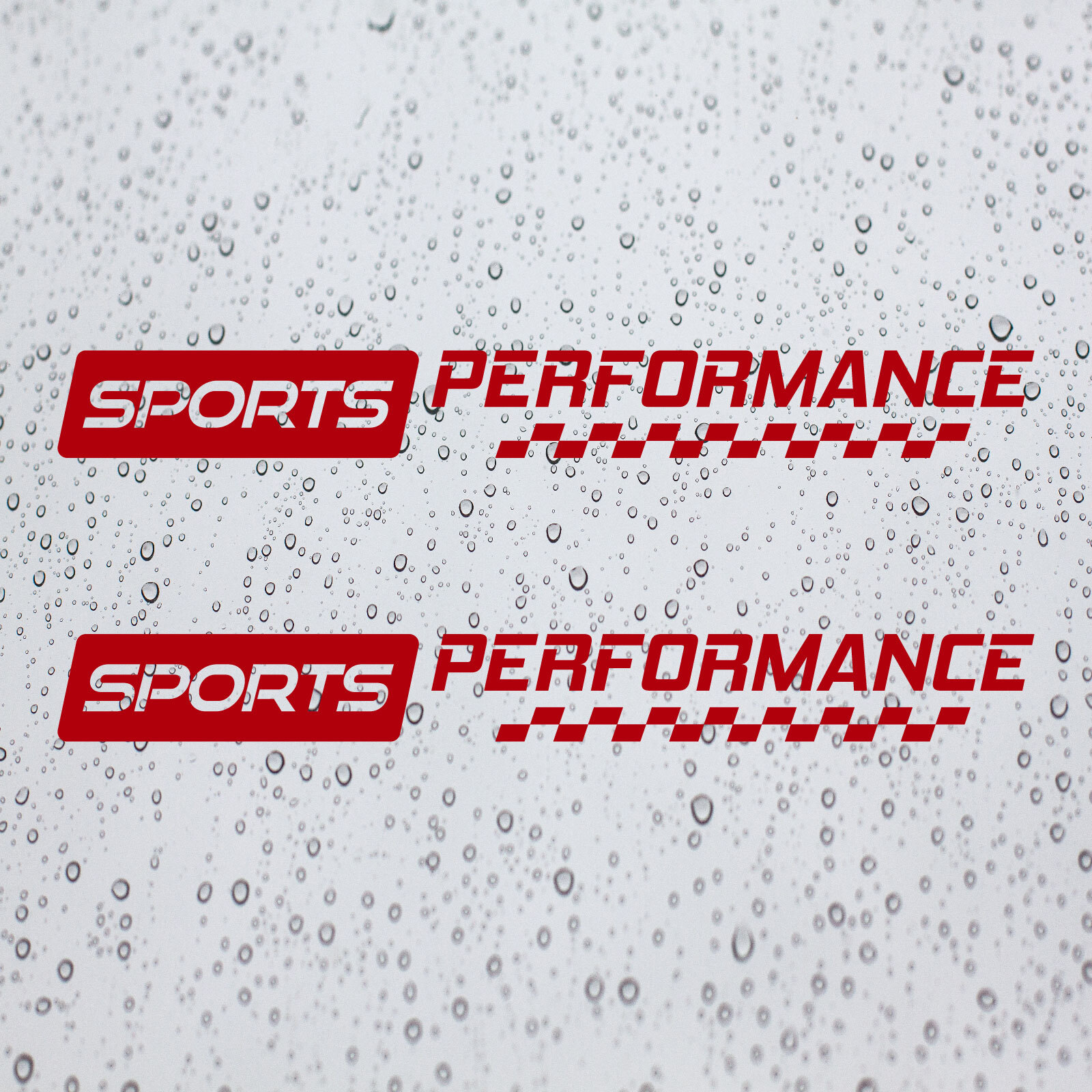 2x SPORTS PERFORMANCE Decal for Honda Toyota Ford BMW Audi & Others Cars