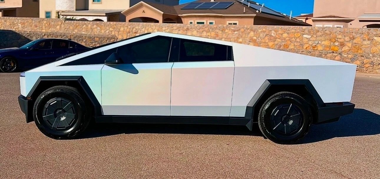 For Cybertruck PreCut Paint Protection Film Vinyl Wrap Color Satin Laser White