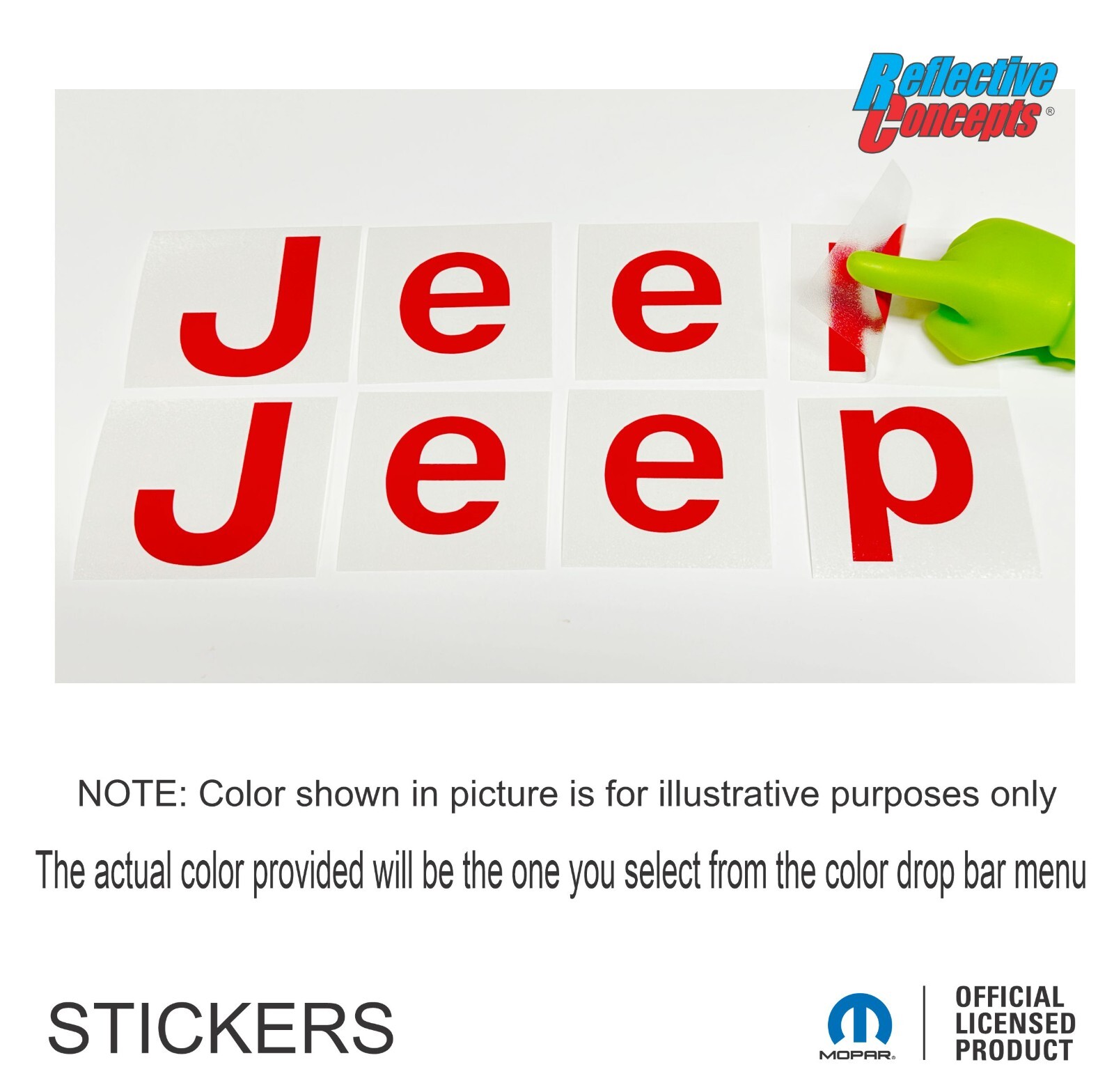 2018-2024 Wrangler JL JEEP Fender Badge Overlay Decal Stickers