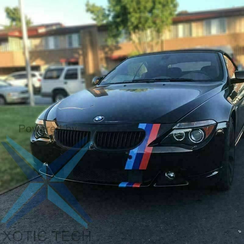 59″ M-Colored Stripe Custom Exterior Decor Sticker For BMW Body Hood Bumper Roof