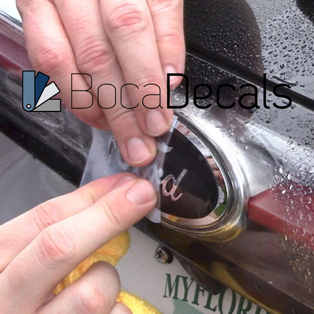 BocaDecals 2015-2023 Ford F150 Emblem Overlay Insert Decals (SET OF 2)