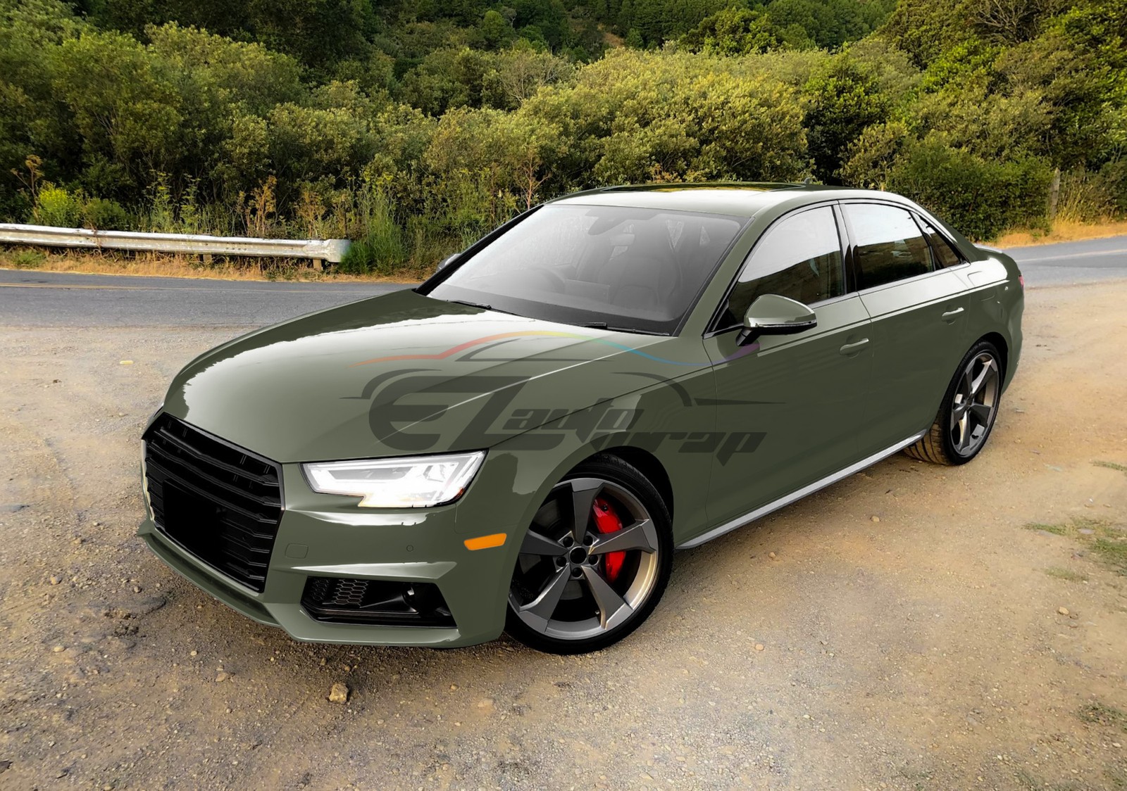 ESSMO PET Super Gloss Combat Green Car Vehicle Vinyl Wrap Decal Gloss Like Paint