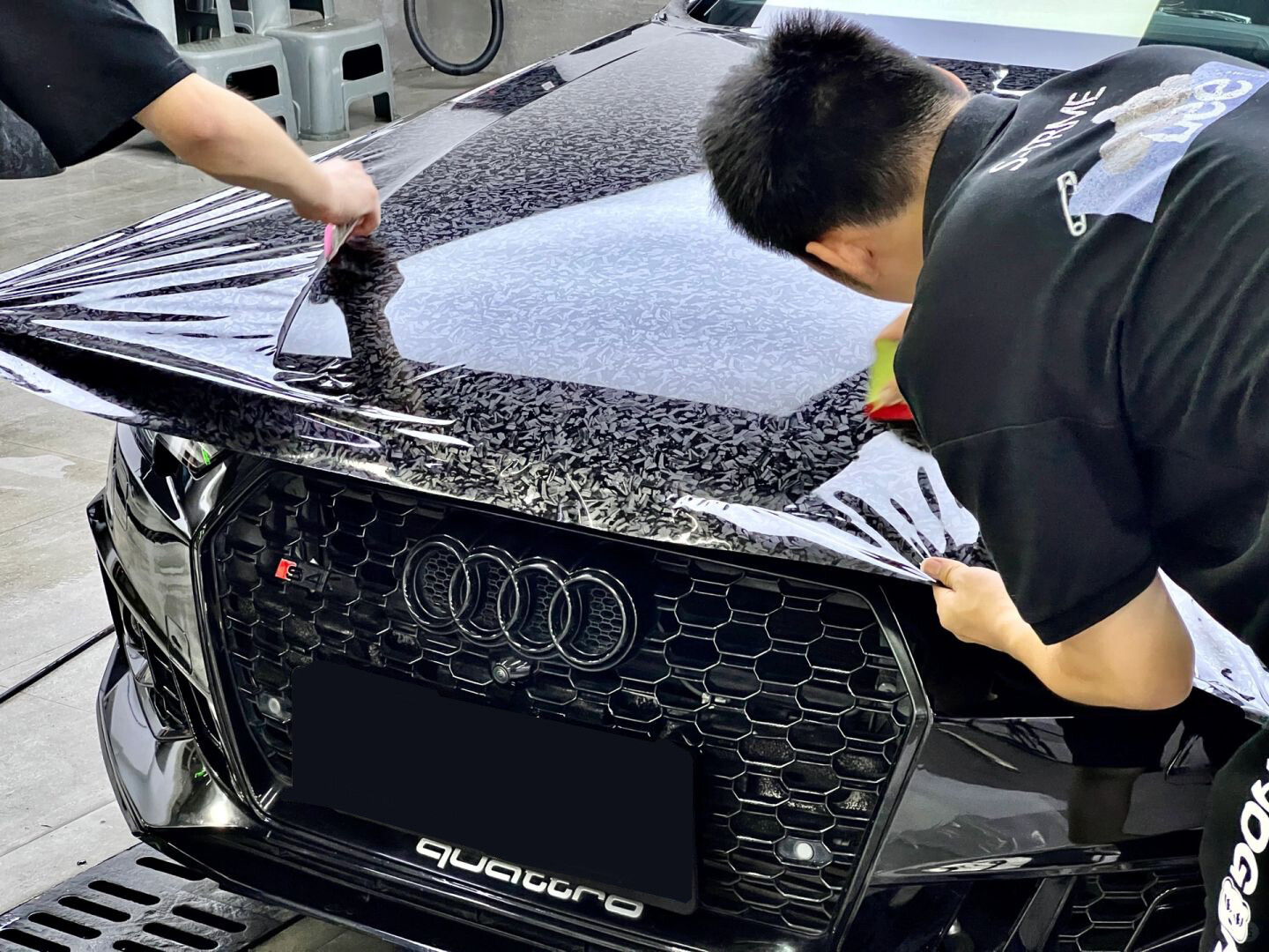 5D Premium HIGH GLOSS Carbon Fiber Vinyl Film Wrap Bubble Free Air Release 6D